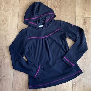 Girls size M 10 12 Columbia lightweight fleece hoodie sweatshirt